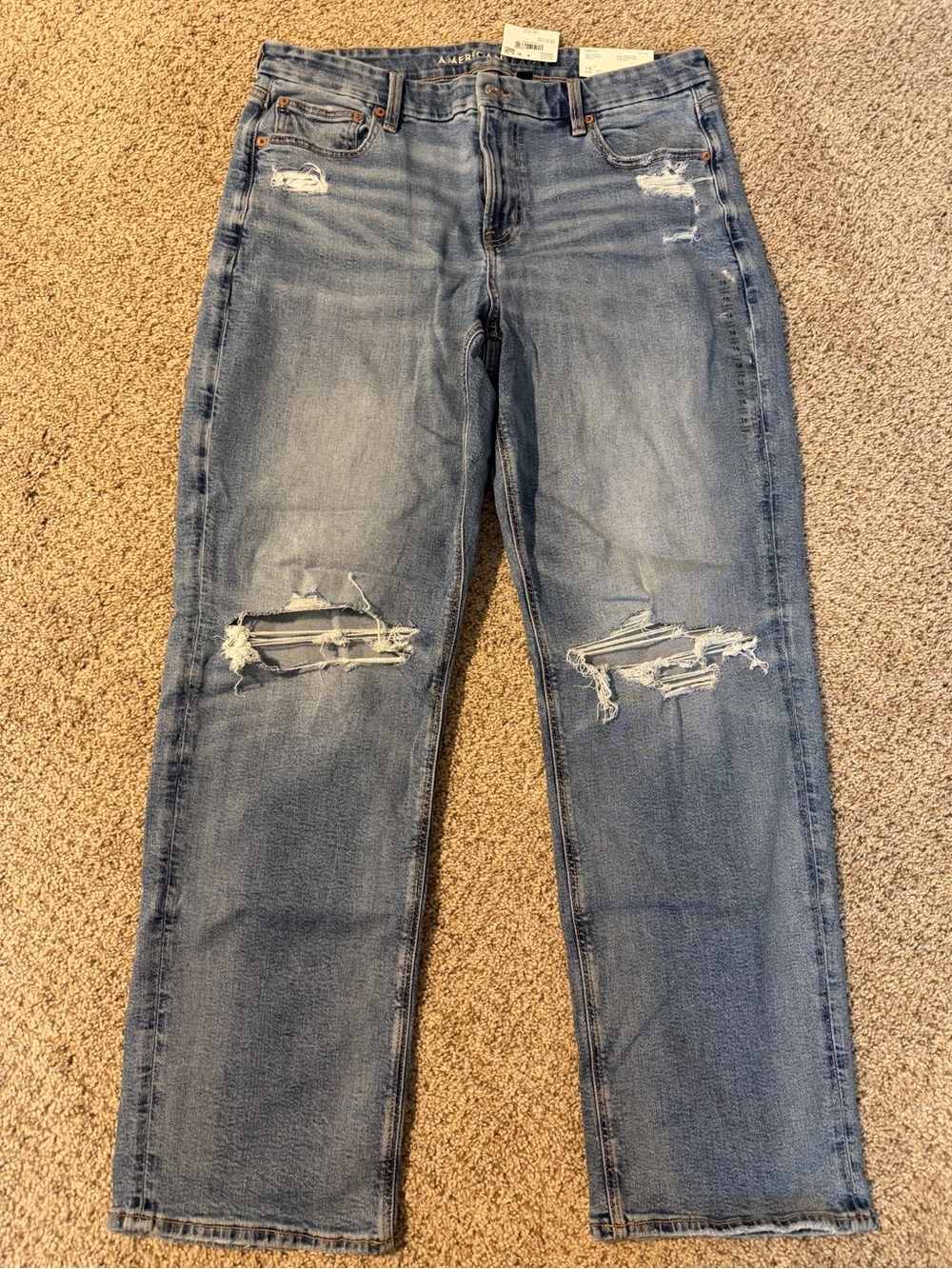 NWT American Eagle Curvy Straight Jeans 16L